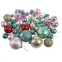 50 Pcs Hristmas Tree Decor Ball Ornaments Shatterproof Home Christmas Decorations Tree Balls New