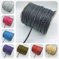 3yards 3.5mm Braided Waxed Cord Rope Cord Bracelet Braided Strin Necklace Rope For Jewelry Making DIY Bracelet Braid