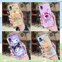 Durable Cute Phone Case For TCL 201 Silicone Fashion Design Anti-dust Shockproof Kickstand foothold Cover Waterproof