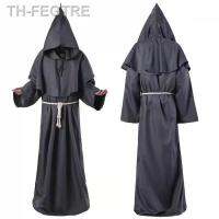 【hot】◈  Veste antiga do monge para o Halloween Vestuário Mágico padre Traje Cosplay Roupa medieval