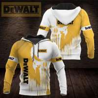 （ALL IN STOCK XZX）  DeWalt-Mens Oversized Hoodie Quality Clothing Harajuku Animation 3D Pattern Pullover Hip Hop Cool Cotton Sweatshirt 524  (Free customized name logo for private chat, can be changed with or without zipper)