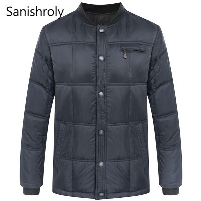 ZZOOI Sanishroly 2019 New Autumn Winter Mens Down Coat Slim Warm Thick White Duck Down Parka Jacket Male Short Down Outwear Tops S400