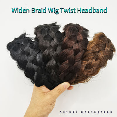 Hot Widen id วิกผม Twist Headband Hairpiece Hairdband Handmade Hair Tie High Cranial Top Artifact Cover Hairline อุปกรณ์เสริมผม