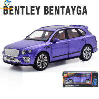 LEADINGSTAR 1:24รุ่นรถสำหรับ Bentley Bentayga จำลองดึงกลับรถเครื่องประดับสำหรับของขวัญเด็ก【cod】