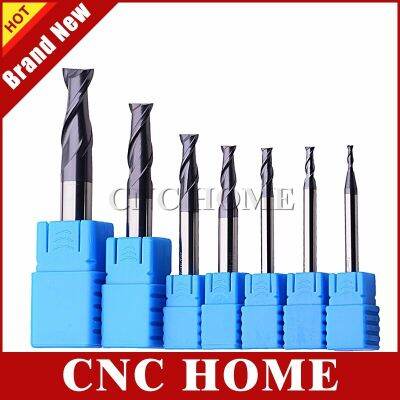 1pc HRC50 2 ขลุ่ยคาร์ไบด์ CNC End Mill Nano Coating Metal CNC Endmill Milling Cutter สําหรับเหล็กกล้าไร้สนิม 1 มม. ถึง 20 มม