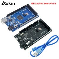 MEGA2560 MEGA 2560 R3 (ATmega2560-16AU CH340G) บอร์ดพัฒนาบอร์ด MEGA2560 พร้อมสาย USB สําหรับ Arduino Mega 2560