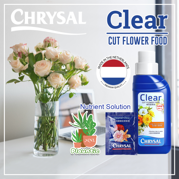 Chrysal Fresh Flowers Preservative Nutrition Fresh Liquid Clear Cut