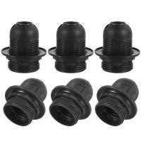 6Pcs E27 Bulb Socket Holder Lamp Base Fixture Parts