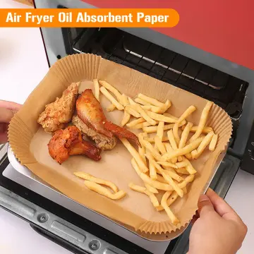 100x pcs Air Fryer Disposable Paper Liners Mat Non-Stick Parchment