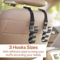 2PcsCar Umbrella Hook Car Trunk Umbrella Fixing Frame Multi-purpose Storage and Finishing Seat Back Hook