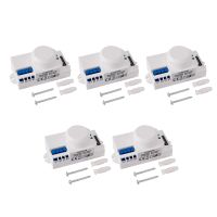 5X 220V 360 Degree Microwave Sensor Light Switch Induction Microwave Motion Sensor Switch Vibration Sensor