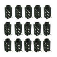 100Pcs 3.5Mm Female Audio Connector 4 Pin DIP Headphone Jack Socket PJ-320A