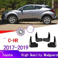 แผ่นบังโคลนรถยนต์สำหรับ Toyota C-HR 2017 2018 2019 CHR C HR AX10ยามที่กันโคลนติดรถยนต์อุปกรณ์ตกแต่งรถยนต์ที่ปัดโคลนแผ่นบังโคลนรถ