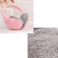 ส่งฟรี!!! พร้อมส่งจากไทย ที่ปิดหู กันหนาว สไตล์เกาหลี Earmuffs (สีชมพู เทา)