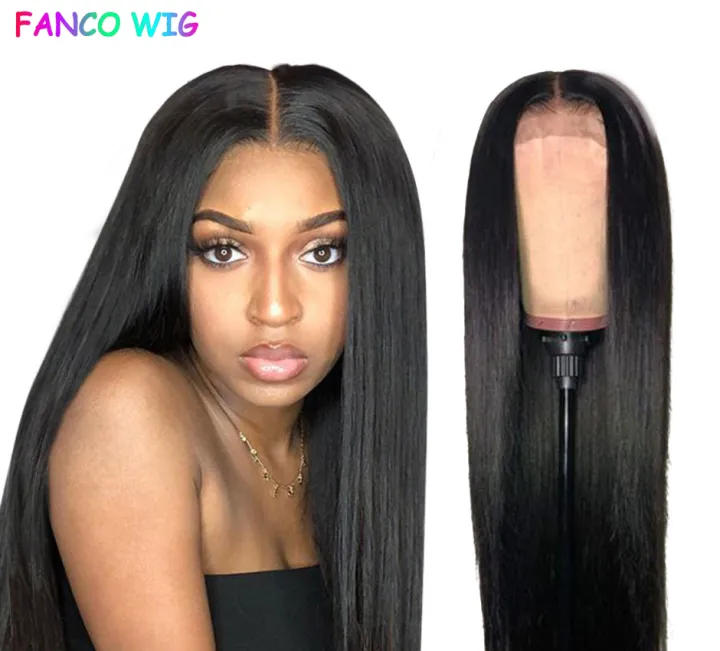 HAIR Straight Lace Front Human Hair Wigs For Women 13X6 HD Lace Frontal Wig  4X4 Long Straight Lace Closure Wig | Lazada PH