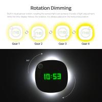 Smart Night Light With Clock Battery USB Lamp With Motion Sensor LED Light For Bathroom Bedroom Closet Magnetic Wall Lamps