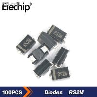 100pcs/lot RS2M Rectifier Diode 2A 1000V Ultra-Fast Recovery SMD Diodes SMA package