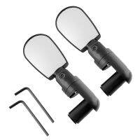 1 Pair Adjustable Bicycle Mirrors Universal Rotation Cycling Wide-Angle Handlebar Rearview Mini Mirror Outdoor Safety Bike Tools