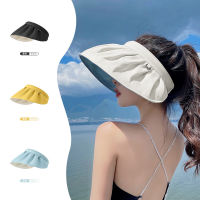 57สี Sun Visor หมวกผู้หญิงขนาดใหญ่ Brim ฤดูร้อน UV Protection Beach หมวกจัดส่งฟรี