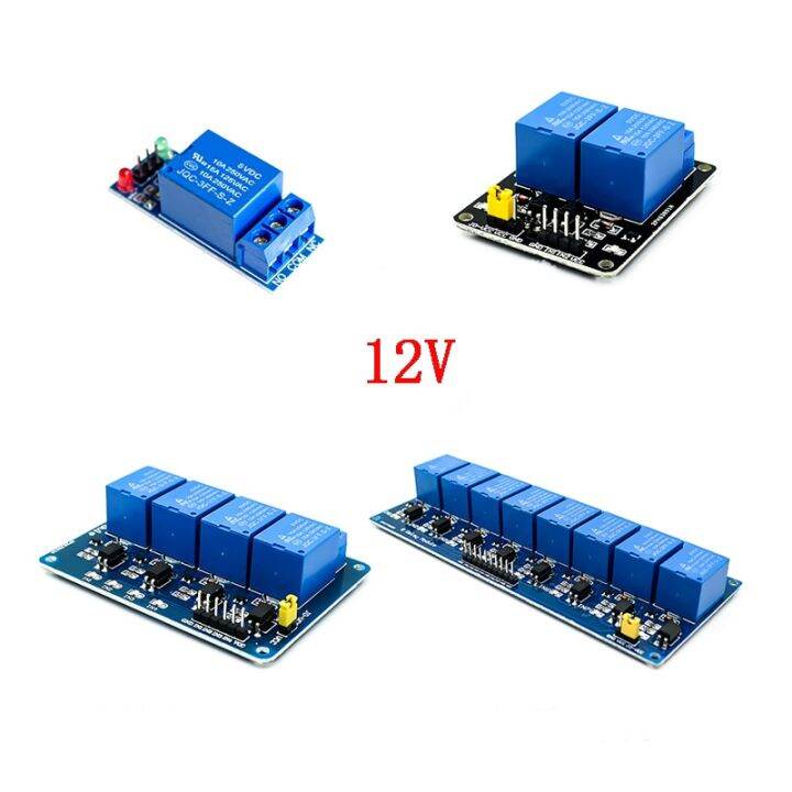 12v 1 2 4 8 Channel Relay Module With Optocoupler Relay Output 1 2 4 8 ...