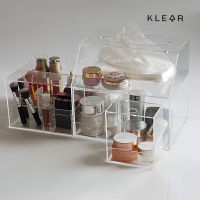 KlearOjbect Storage Cosmetic C กล่องใส่เครื่องสำอาง ชั้นวางเครื่องสำอาง กล่องเก็บเครื่องสำอาง กล่องอะคริลิคใส : KD031 พร้อมส่ง