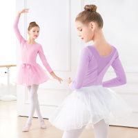 Ballet Leotards Girls Gymnastics Leotards Dancing Bodysuit Children Splice Kids Mesh Splice Short Sleeve Dance Costumes