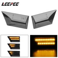 LEEPEE A Pair LED Car Dynamic Side Marker Lamp Flowing Water Turn Signal Blinker Light For Opel Vectra C 2002-2008 Car-styling