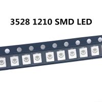 3528ไดโอดสีขาวสีเขียวสีฟ้าสีเหลืองแดง Led แบบ Smd สว่างมากจำนวน100ชิ้น3.5*2.8*1.9มม.