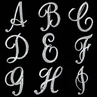 LiaoTai เข็มกลัดคริสตัลพลอยเทียมสำหรับผู้หญิง1ชิ้นของตกแต่งเข็มกลัดตัวอักษรสุดคลาสสิก26ชิ้น
