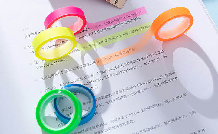 color-marking-tape-scotch-tape-paper-tape-pet-hand-account-tape-stationery-tape-writable-hand-account-tape