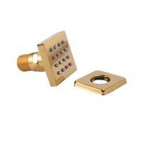 2 Inches Shower Body Spray Jet Brass Massage Jet Bathroom Faucets Accessories Square Wall Mount Shower Side Jets