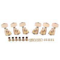 ；。‘【 A Set 6 Pcs  Locked String Tuning Pegs Key Tuners Machine Heads For Acoustic Electric Guitar Lock Schaller Style