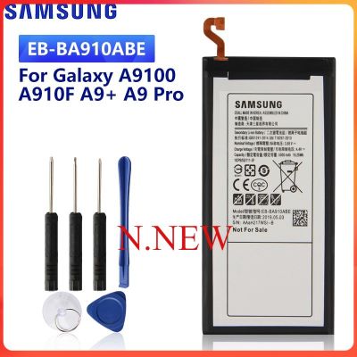 SAMSUNGแบตเตอรี่ทดแทนEB-BA910ABEสำหรับSamsung Galaxy A9100 A910F A9 + A9 Pro SM-A9100 5000Mahแบตเตอรี่ของแท้