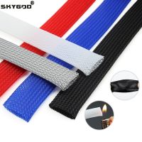 1 meter 2~ 25 mm Cable Sleeve PET Braided Expandable Wire Wrap Insulated Nylon High Density Tight Sheath Protector Harness Cable Management