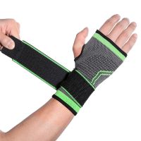 ☼№▨ Compression Wrist Brace With Pressure Belt Sport Protection Wristband Knitting Pressurized Wrist and Palm Brace Bandage Support