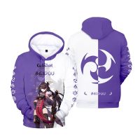 Genshin-Sudadera con capucha para hombre y mujer, ropa de calle con capucha, estilo Hip hop, primavera y otoño, novedad de 2021