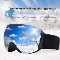 New Winter Ski Goggles Big Spherical Double-layer Anti-fog Snow Goggles Anti-snow Goggles Mountaineering Goggles Ski Supplies