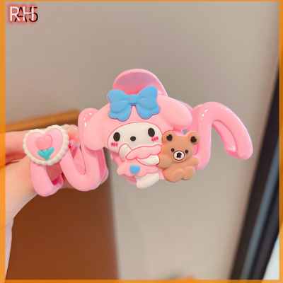 🔥🔥🔥Ranghe Kuromi Cinnamoroll Mymelody จับเด็กเด็กหญิงตัวเล็กๆโผล่หลังศีรษะกิ๊ฟติดผมผมมูลค่าสูง