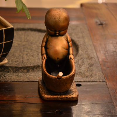 Creative retro Cute Fuwa ashtray Home Decoration Natural Stone powder Men Gadget Personalized birthday gift for boy