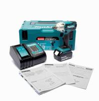 Makita DTW190SF1J บล็อกกระแทกไร้สาย 1/2 นิ้ว (4หุน) แบตตารี่ 18V 3Ah x 1 ก้อน พร้อมแท่นชาร์ต DC18SD