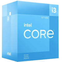 Intel Core i3 12100F Processor CPU (ซีพียู) 3.30GHz Upto 4.30GHz 12MB 4C/8T GEN12 LGA1700 (BX8071512100F)