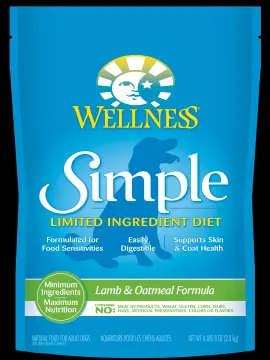 Wellness simple dog hotsell food lamb and oatmeal