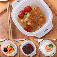 เตาอบไมโครเวฟหม้อหุงข้าว700ML Multifunctional Steamer ซุปร้อนทำอาหาร Bento กล่องอาหารกลางวันเกรดอาหาร PP Stripe Steaming Utensil