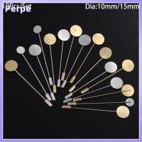 PERPE 10pcs/set แฟชั่น ชุด งานฝีมือ DIY จี้ เข็มหมุด ถาดหลังเบี้ย อุปกรณ์เสริมเข็มกลัด