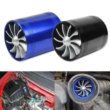 Cheap Universal Car Air Intake Engine Turbo Supercharger Auto Gas Fuel Oil  Saver Fan Turbocharger Fit for Intake Hose Dia 6.5CM