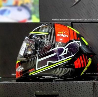🏍หมวกกันน็อค Scorpion EXO-R1 Air BLACK / Silver/ Red 🆒  หมวกกันน็อคแบรนด์ชั้นนำระดับโลกจากยุโรป การันตีคุณภาพจากนักแข่งระดับ Moto GP, WSBK, Moto E ฯลฯ