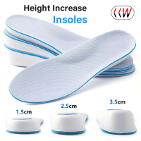 CCW 1.5เซนติเมตร/2.5เซนติเมตร/3.5เซนติเมตร1คู่ความสูงเพิ่ม Insoles สูงเต็มหน่วยความจำโฟมโค้งสนับสนุนเบาะแผ่นสำหรับผู้ชายและผู้หญิง