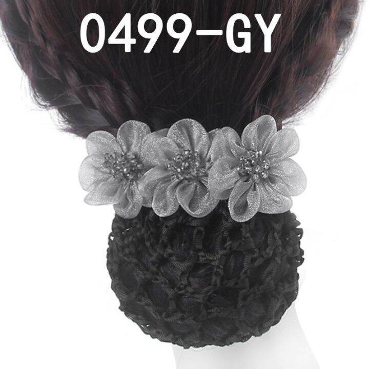 korean-professional-flower-bank-hotel-staff-stewardess-lady-coiled-hair-flower-hairpin