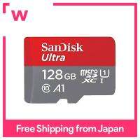 SanDisk Ultra MicroSDXC ด้วย SDSQUA4-128G-GN6MN อแดปเตอร์ SD การ์ด128GB