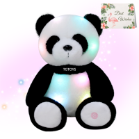 TGTOYS Light Up Panda ตุ๊กตาสัตว์สำหรับเด็ก Panda Bear Plush ของเล่น Night Light สำหรับทารก,หญิง,เด็กวัยหัดเดิน11 "~